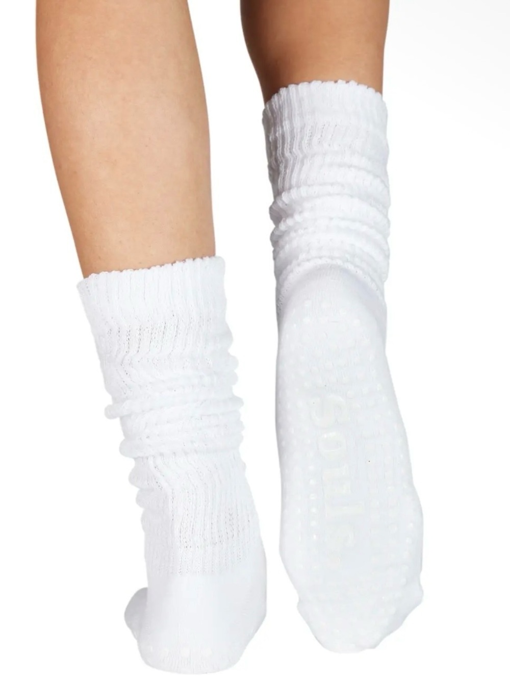 Souls. White Cloud Socks — Non-Slip Slouch Socks size Small / Medium